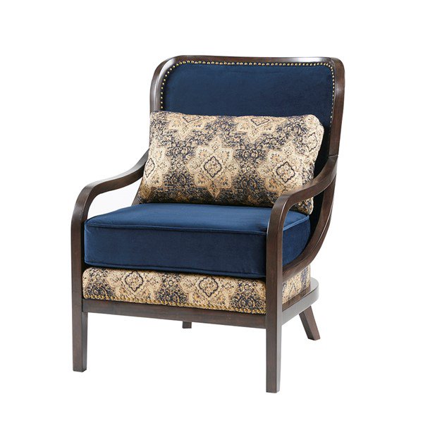 Madison Park Accent Chair in Blue Finish MP1000643