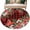 Green Red Deep Red, variant on Small Round Rug 3Ft Washable Non-Slip, Cardinal Bird Circle Area Rugs for Living Room Bedroom, Winter Poinsettia Berry Pine Cones Floral Indoor Floor Mats Carpet Runner for Home Decor