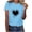 Sky Blue, variant on Tbopshirt Valentine's Day T-Shirts for Women Short Sleeve Graphic Tees, Plus Size Tops,Valentines Day Fashion Crewneck Printing Love Heart T-Shirt Casual Loose Womens Tops S-XXXL