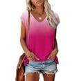 thumbnail image 2 of Giftesty Womens Blouses and Tops Women's Fashion Comfortable Casual V-Neck Short Sleeve Print Top Blouse, 2 of 4