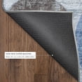 thumbnail image 5 of Addison Rugs Mayfield Premium Machine Washable Transitional Stripes Blue Round Rug, 8' x 8', 5 of 5