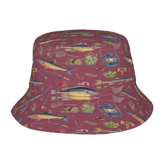 Fish Fisherman's Hat Lightweight and Breathable Sun Hat Suitable for Both Men and Women