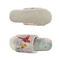 thumbnail image 5 of COEQINE Cardinal Flower Womens Warm Slippers Portable Indoor Sandals Flannel House Slides Open Toe Bedroom Slippers Machine Washable Women Footwear for Hotel Business Trip, 46-47, 5 of 7