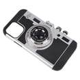 thumbnail image 4 of Funda para teléfono con cámara, diseño vintage 3D, funda para teléfono con cordón extraíble para niñas y mujeres, color negro, 4 of 15