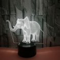 thumbnail image 2 of YSITIAN 3D LED Optical Illusion Acrylic Night Light with Remote & Smart Touch 7 Colors Changing（Elephant） YT-13975, 2 of 7