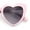 Light Pink Smoke, variant on Girls Kid Size Heart Shape Lolita Valentine Love Sunglasses Black - Smoke