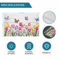 thumbnail image 6 of Tulips Spring Floral Placemats Set of 4, Pastoral Flowers Butterfly Wooden Placemats for Dining Table, Place Mats for Kitchen Tabletop, Waterproof Wipeable Dining Table Mats Set, 6 of 9