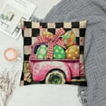 thumbnail image 2 of Shiartex  Easter Pillow Covers Easter Decorations for Spring Farmhouse Pillows Easter Decorative Throw Pillows Buffalo Plaid Bunny Eggs Throw Cushion Case for Home Decor ，Multi-Size, 2 of 5