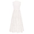 thumbnail image 1 of Vestido de verano PRETTYGARDEN 2025, camiseta sin mangas con ojales, maxi con bolsillos, 1 of 9