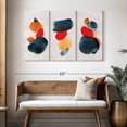 thumbnail image 3 of Elephant Stock Watercolor Blotches Wall Art - Horizontal Multi Panel Canvas - Living Room Wall Decor - Abstract Multi Panel - Orange And Red Decor - 50" x 32", 3 of 8