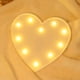 thumbnail image 5 of Lámpara de luz nocturna en forma de corazón | Luz ambiental LED decorativa de corazón para decoración romántica, propuestas, día de San Valentín | Funciona con batería | Rojo o Blanco | 17x16x2cm, 5 of 9