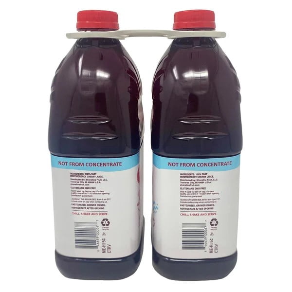 Cherry Bay Orchards 100% Montmorency Tart Cherry Juice 64 oz 2PACK