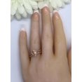 thumbnail image 4 of HeartsAndYou 2ct Natural Morganite & Diamond Engage Ring Bridal Set Halo 14k SOLID Rose Gold, 4 of 9