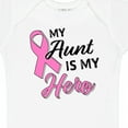 thumbnail image 4 of Inktastic My Aunt is My Hero Breast Cancer Awareness Boys or Girls Baby Bodysuit, 4 of 5