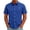 Blue, variant on Men's Button Down Shirt Short Sleeve Loose Dress Shirt Casual Beach Summer Daily Shirt 4XL