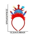 thumbnail image 3 of Twfbrm 4th of July Headband Patriotic Headbands USA Patriotic Flag Headbands for Independence Day Party Favors Fourth of July Party Accessories, 3 of 6