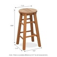 thumbnail image 3 of Furinno Tioman Outdoor Hardwood Promo Arch Bar Stool, Set of 2, Wood, Brown, 3 of 4