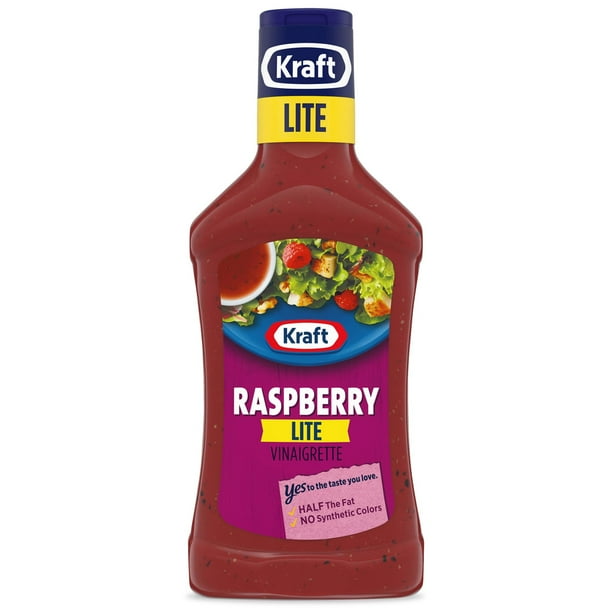 Kraft Raspberry Vinaigrette Lite Dressing, 16 fl oz Bottle Walmart