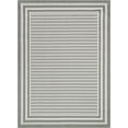 thumbnail image 2 of Well Woven Indoor/Outdoor Area Rug 7'10" x 9'10" Frankie Green Striped Border, 2 of 7