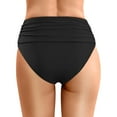 thumbnail image 2 of Quealent Swim Shorts for Women 2024 Women's Bikini Bottoms Full Coverage Swim Bottoms Mid Waisted Bathing Suit Bottoms Swimsuit Bottoms Black,L, 2 of 4