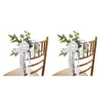 thumbnail image 3 of Injueey Fundas para sillas fáciles de colocar, inodoro, no tóxico, apariencia realista, decoración para fiestas, amplia aplicación para Blanco 2Conjunto, 3 of 6