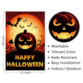 thumbnail image 4 of Halloween Decorations Garden Flag - 100% Polyester Halloween House Yard Flag, Trick or Treat Candy Pumpkin Outdoor Decorative, Vivid Color Beautiful Seasonal Holiday Fall, 18" H x 12.5" W, 4 of 7