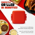 thumbnail image 3 of Micro Grill | Microwave Grill Sandwich Maker - Grilled Cheese Sandwich Maker - Munchy - Toastie Maker- Panini Press - Travel Sandwich Maker (Red), 3 of 6