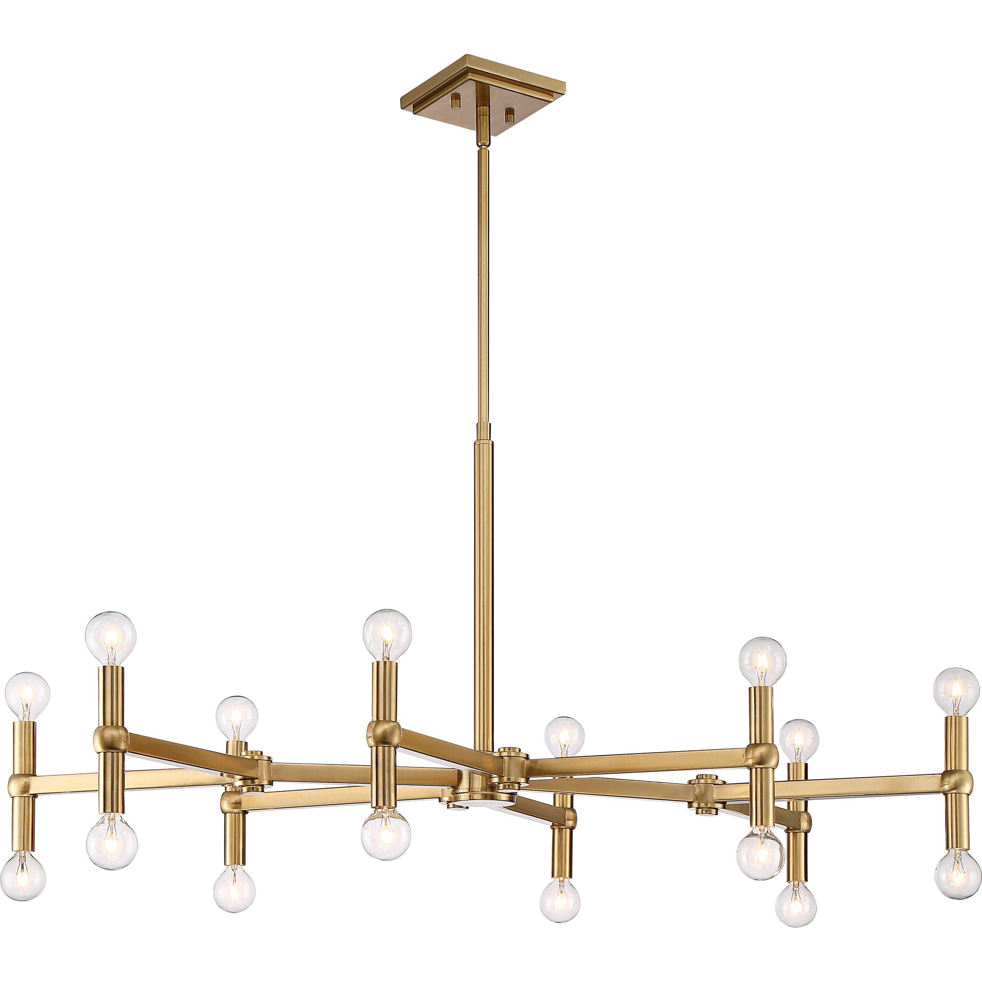 Possini Euro Design Marya Satin Brass Chandelier 37" Wide Modern 24-Light Fixture for Dining Room House Foyer Kitchen Island Entryway Bedroom Home