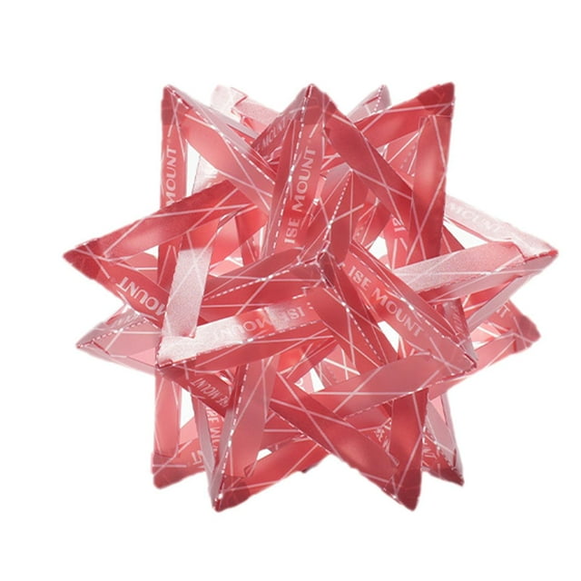 Pantalla de lámpara de Camping, cubierta de luz geométrica Irregular, impermeable, portátil, decoración para dormitorio, senderismo, barbacoa, Hotel Rojo