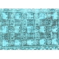 thumbnail image 1 of Ahgly Company Indoor Rectangle Abstract Light Blue Modern Area Rugs, 3' x 5', 1 of 4