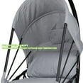 thumbnail image 6 of Geniqua Foldable Hanging Egg Chair Outdoor Patio Hammock Swing Cushion Seat Canopy Stand, 6 of 8