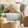 thumbnail image 5 of Ambesonne Shabby Flora Throw Pillow Cover 2 Pack, Lilies Flowers Buds, 20", Pale Pink Peach, 5 of 7