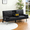 Black2, variant on Gewnee 65.35”Futon Sofa Bed,5 Adjustable Positions with 2 Cup Holders & Storage Side Pocket,Suitable for Offices and Apartments.Black