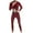 Wine, variant on snilers Big and Tall Men's Thermal Underwear Set Two-Pieces Base Layer Thick Solid Color Winter Warm Thermal Shirts & Bottom Set M-XXXXXL