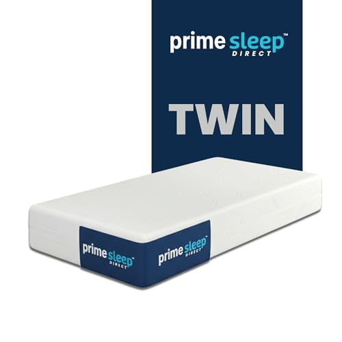 Prime Sleep Direct 6 Inch Memory Foam Mattress — Medium Firm, Cooling Comfort, USA Made, Twin Size, Mattress in A Box, Sleep Cooler & Wake Refreshed