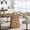Light Brown, variant on Oval Conference Table,  Wood Meeting Table for 6 People, Rustic Meeting Seminar Boardroom Table with Wood Base for Office Conference Room