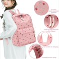thumbnail image 4 of FDDMis Quilted Backpack for Women Travel Backpacks Theft Proof Backpack Mini Travel Backpack Technician Backpack Mens Black Backpack Mochila De Niña, Pink, 4 of 7