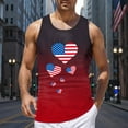 4th Of July Patriotic Shirts Mens Workout Tank Top Gym Muscle Tee