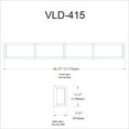 thumbnail image 3 of VLD-415-MB Dainolite Winston - 46.25 Inch 72W 1 LED Bath Vanity-Matte Black Finish, 3 of 3