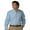 BLUE, variant on 1295 Men's Long Sleeve Button Dow Soft Touch Poplin Shirt