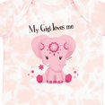 thumbnail image 4 of Inktastic Aditi My Gigi Loves Me Pink Elephant Beautiful Girls Baby Bodysuit, 4 of 5