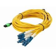 AddOn - Fanout cable - MPO/UPC single-mode (F) to LC/UPC single-mode (M) - 55 m - fiber optic - duplex - 9 / 125 micron - OS2 - OFNR - riser - yellow