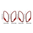 thumbnail image 3 of Real Bright Soft Car Interior Carbon Fiber Sticker Decoration4Pcs Red Carbon Fiber Interior Door Handle Cover For BMW 5 Series E39 M5Auto Car Protection Interior Accessories, 3 of 8