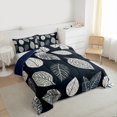 thumbnail image 3 of Manfei Green Leaves 2pcs Bedding Comforter Set for Teens Female Men,Botanical Plants Twin Comforter Sets,Nature Tree Breathable Bedding Set,Lightweight Room Decor,Reversible, 3 of 8