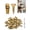 20, variant on Expansion Anchors for Wood, 6 x 14mm Hinge Repair Screw Set with Strong Fixing Grip, Short Expansion Anchor Screws for Cabinet Hinges Wardrobe Doors Tile Furniture Repair