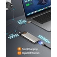 thumbnail image 6 of NOVOO 15-in-1 USB C Laptop Hub Docking Station 3 Monitors 4K 60Hz HDMI VGA, 6 of 8