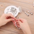 thumbnail image 3 of Silver Spacer Beads, 100g Loose Spacer Beads Jewelry Making Beads Tibetan Antique Silver Metal Alloy Beads for DIY Bracelet Necklace Earring Craft Supplies, 3 of 5