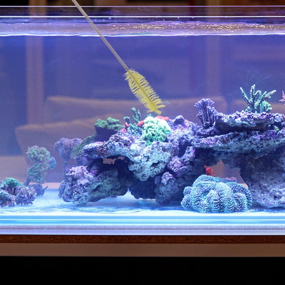 NICERIO Long Tube Brush for Fish Tank with 360 Degree Rotating Soft Bristles