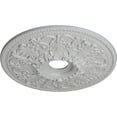 thumbnail image 3 of Ekena Millwork 23 7/8"OD x 4"ID x 2 1/8"P Ashley Ceiling Medallion (Fits Canopies up to 4 3/4"), Hand-Painted Frost, 3 of 6