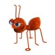 thumbnail image 2 of decoración colge protección contra el óxido hierro exterior interior para porche dormitorio patio naranja, 2 of 8